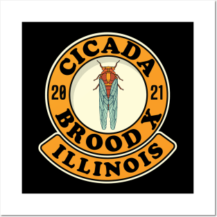 Cicada Brood X 2021 Illinois 17 Year Hatch Posters and Art